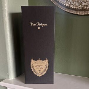 Dom Pérignon Champagne Gift Box 2012- Black with Gold Accents EMPTY